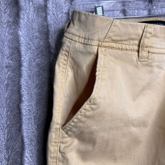 Liverpool Chino Shorts Mid Rise Women's Size 12 Yellow - Picture 4 of 6
